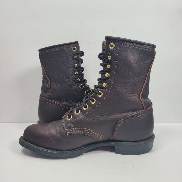 PD TUFF  Women's Dark Brown Oil Resistant Boots US Size 8 - Picture 6 of 11